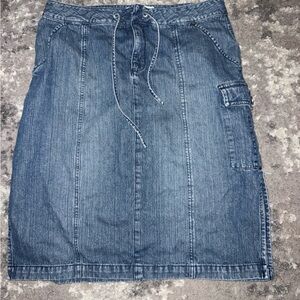 LONDONJEAN Blue Denim Pencil Skirt